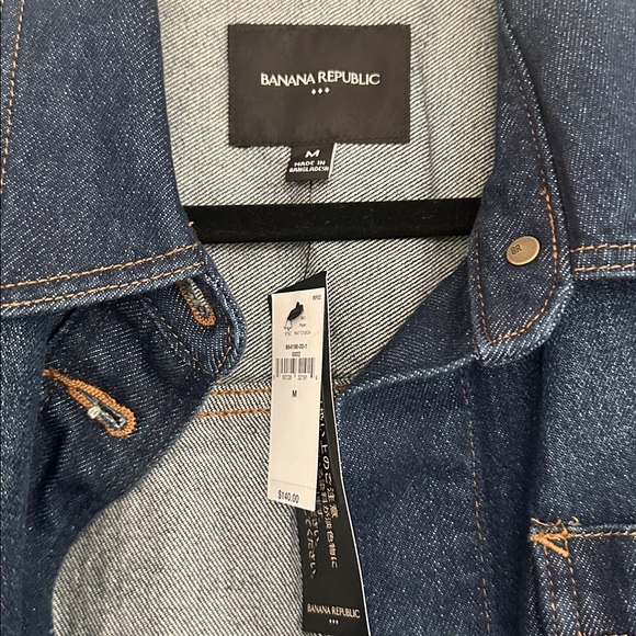 Banana Republic Jacket Dark Rinse Size Medium NWT - Picture 5 of 8